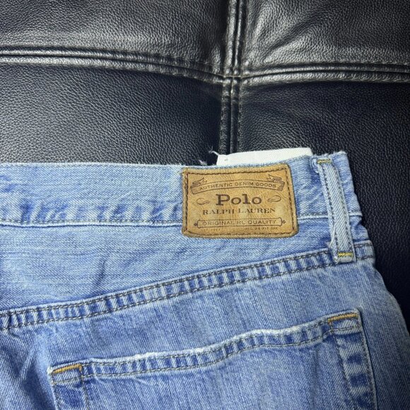 Polo Ralph Lauren Men's Straight Jeans Blue Denim The Hampton Relaxed Fit 35/32 - Picture 14 of 16